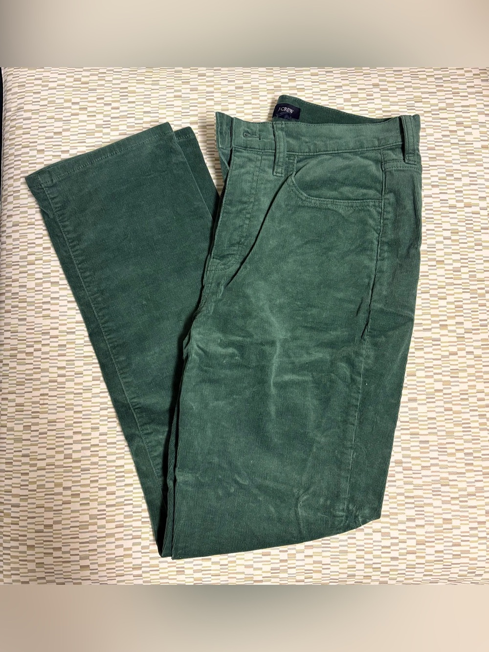 J. Crew women’s Forest Green Corduroy stretch 5 pocket pants